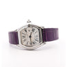 Cartier Roadster 31mm Ref. 2875 Purple Purple Leather Strap Steel Watch