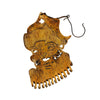 Cartier Signed Sterling Silver Gold Plate Santa Claus Ornament Pendant