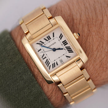 Cartier Tank Francaise 28mm 18K Gold Automatic with Date Watch – Assay Jewelers