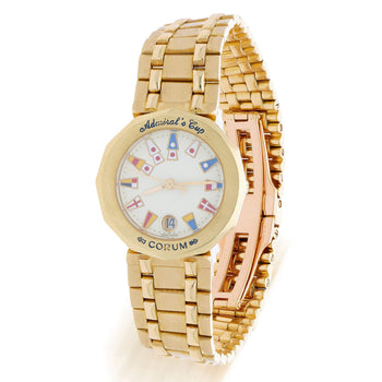 Corum Admiral's Cup Nautical Flag Dial 27mm Circa 1990 18K Yellow Gold Watch – Assay Jewelers