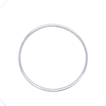 Fred Leighton Bracelet jonc en or blanc 18 k avec diamant taille princesse – Assay Jewelers