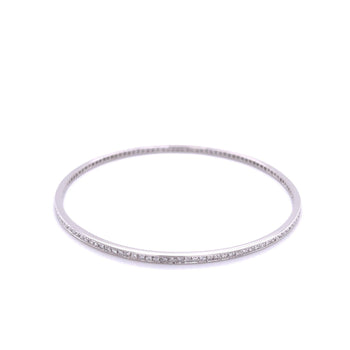 Fred Leighton Bracelet jonc diamant taille princesse en or blanc 18 carats – Assay Jewelers