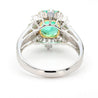 GIA Cert. 2.59 Carat Colombian Emerald & Diamond Platinum Gold Cocktail Ring