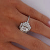 GIA Cert. 5.01 Carat Old Euro Cut Diamond Edwardian Antique Platinum Ring