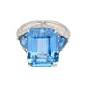 GIA Certified 16.7 Carat TW Lab Grown Spinel and Diamond Multi Gem Set Cocktail Ring