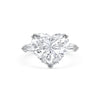 GIA Certified 18.95 Carat Internally Flawless Type II-A Heart-Cut Diamond Three Stone Ring