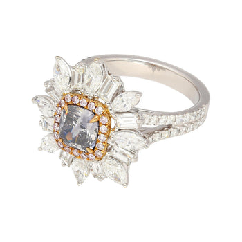GIA Certified 1.01 Carat Fancy Bluish Gray Diamond Ring – Assay Jewelers