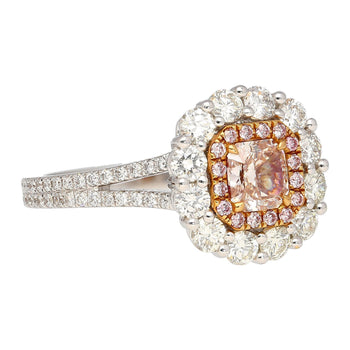 GIA Certified 1.51 CTTW Fancy Light Brown Pink Internally Flawless Diamond Ring – Assay Jewelers