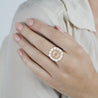 GIA Certified 1.51 CTTW Fancy Light Brown Pink Internally Flawless Diamond Ring