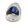 GIA Certified 26 Carat Cabochon-Cut Blue Sapphire Cocktail Ring