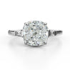 GIA Certified 3.01 Carat E/VS1 Diamond Platinum Three Stone Engagement Ring