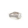 GIA Certified 3.02ct, G Color, I1 Clarity, Diamond With Hidden Diamond Halo 18k White Gold Ring