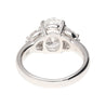 GIA Certified 3.23 Carat TW Oval Lab Grown Diamond Platinum Engagement Ring