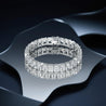GIA Certified 46 Carat Radiant Cut Lab Grown Diamond Tennis Bracelet