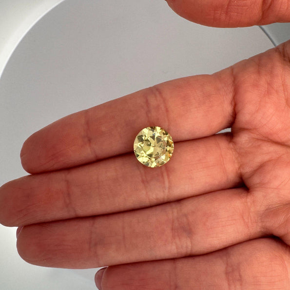 GIA Certified 4.65 Carat Fancy Deep Yellow Diamond Solitaire Bezel Set Mens Ring