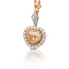 GIA Certify 5.78ct Color Shield Cut Diamond Pendant Necklace