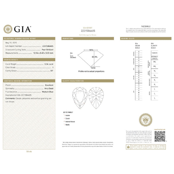 GIA Certified 6.76 Carat Pear Cut Diamond Stud Earrings