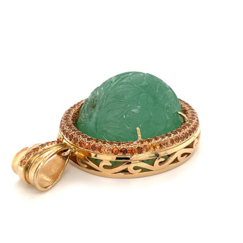 GIA certified 250 Carat Colombian Emerald Pendant in 18k Rose Gold – Assay Jewelers