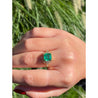 GRS Certified 2.09 Carat Natural Colombian Emerald Set in 18k Solid Gold Ring