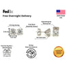 IGI Certified 2.1 Carat Total Round Cut Lab Grown CVD Diamond Stud Earring