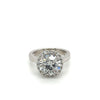 IGI Certified 3.45 Carat Round Cut Diamond in Platinum Setting