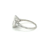 IGI Certified 5 Carat Lab Grown CVD Diamond Art Deco Engagement Ring in Platinum with 2 Bullet Cut Side Stones