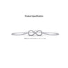 Infinity Pave Diamond Charm Bracelet in 14K