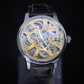 Maurice Lacroix Masterpiece MP7228 Gold-Tone Skeleton Dial Watch – Assay Jewelers