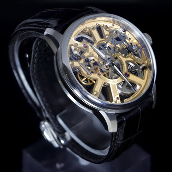 Maurice Lacroix Masterpiece MP7228 Gold-Tone Skeleton Dial Watch – Assay Jewelers