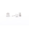 Natural 0.60 CTTW Diamond Three-Stone Cluster Stud Earrings