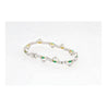 Natural 0.72 Carat Emerald & 2.08 Carat Diamond Charm Bracelet in 18K Gold