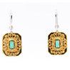 Natural Colombian 7.36 CTTW Emerald & Diamond Halo Dangle Drop 18K Gold Earrings