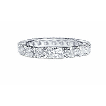 Natural Diamond Wedding Band in 18k white gold setting – Assay Jewelers