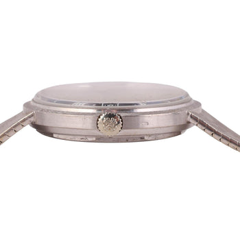Patek Philippe Calatrava 35MM 18K White Gold Mesh Bracelet Gray Dial Watch – Assay Jewelers