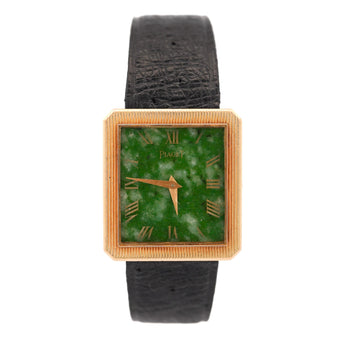 Piaget Protocole Jade Dial 18K Gold 25mm Vintage Watch – Assay Jewelers