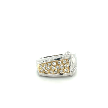Platinum and 18K Gold Unisex Natural Diamond Pinky Ring – Assay Jewelers