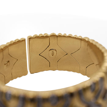 Retro 3 Carat Diamond Italian 18K Gold Vintage Cuff Bangle – Assay Jewelers