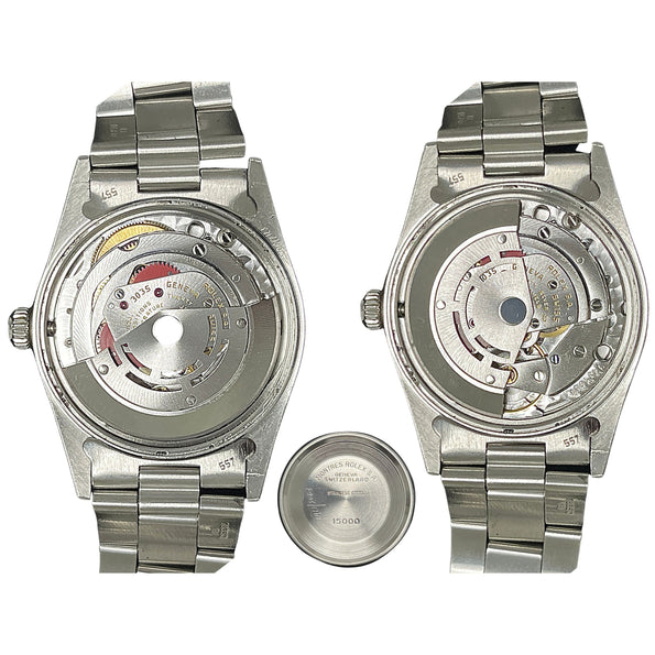 Rolex 34mm Oyster Perpetual Date Ref. 15200 White Dial Roman Numerals and Oyster Bracelet in Stainless Steel Watch