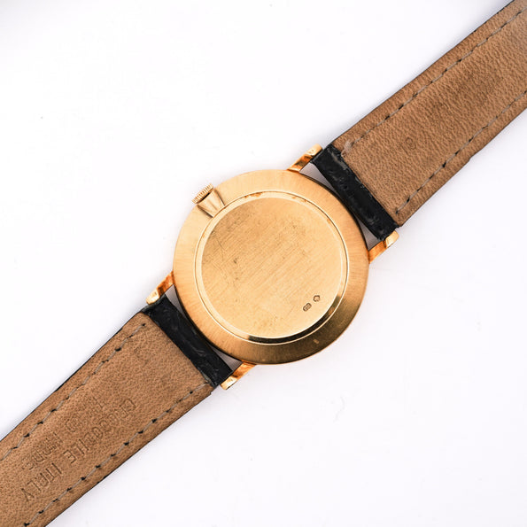 Rolex Cellini Ivory Jubilee 32mm Dial 18K Gold On Leather Watch