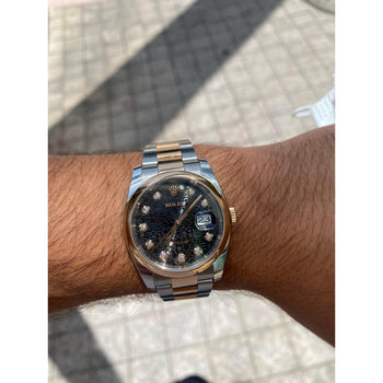 Rolex Datejust 36mm Dial and Jubilee Black Dial with Diamond Hour Markers – Assay Jewelers