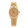 Rolex Daydate 36mm 18K Gold Fluted Bezel Champagne Tapestry Presidential Watch