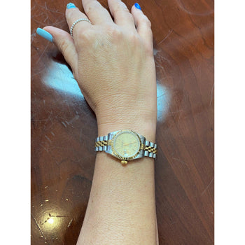 Rolex Ladies DateJust 26mm Gold Dial With Two-Tone Jubilee Strap – Assay Jewelers