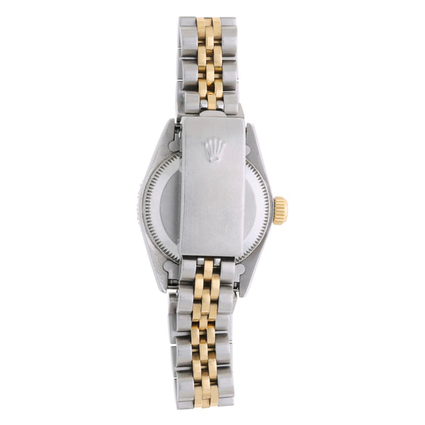 Rolex Oyster Perpetual 26mm Diamond Bezel 18K Two Tone Gold Jubilee Ladies Watch