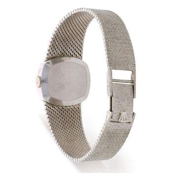 Rolex Precision 2644 Vintage 1971 Silver Dial 18K White Gold Mesh Bracelet Watch – Assay Jewelers