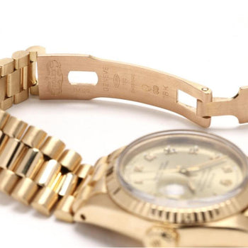 Rolex President Datejust 26mm Fluted 18K Gold Ladies Watch – Assay Jewelers