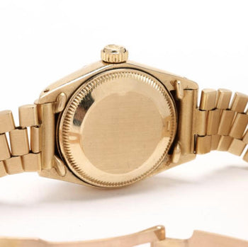 Rolex President Datejust 26mm Fluted 18K Gold Ladies Watch – Assay Jewelers
