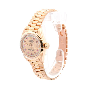 Rolex President Datejust 69178 26mm Ruby Diamond Dial 18K Gold – Assay Jewelers