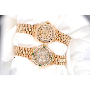 Rolex President Datejust 69178 26mm Ruby Diamond Dial 18K Gold – Assay Jewelers