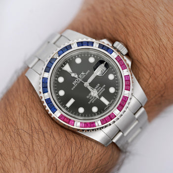 Rolex Submariner Date 116610 SARU Bezel Watch w Papers – Assay Jewelers