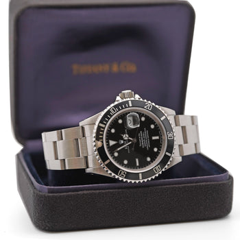 Rolex Submariner Tiffany & Co Dial 16610 Steel Automatic Date Watch – Assay Jewelers